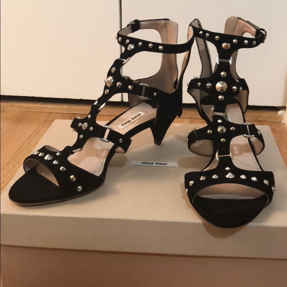 Miu Miu Studded Sandal